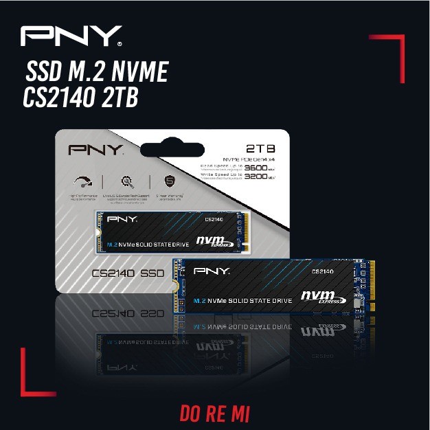 PNY SSD 2TB M.2 NVME CS2241 Gen 4x4