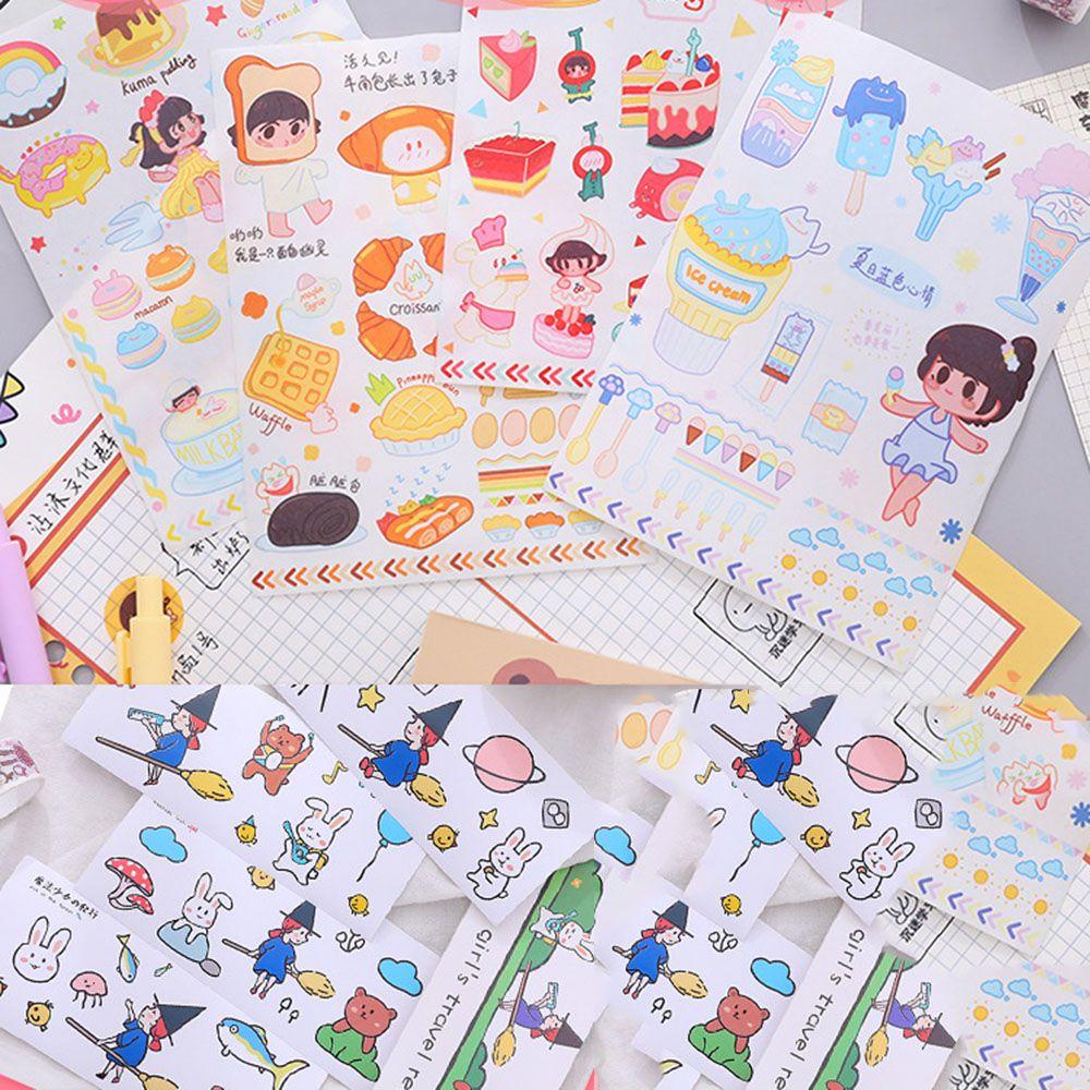 Stiker Scrapbooking Anak DIY Planner Diary Tempel Nanas