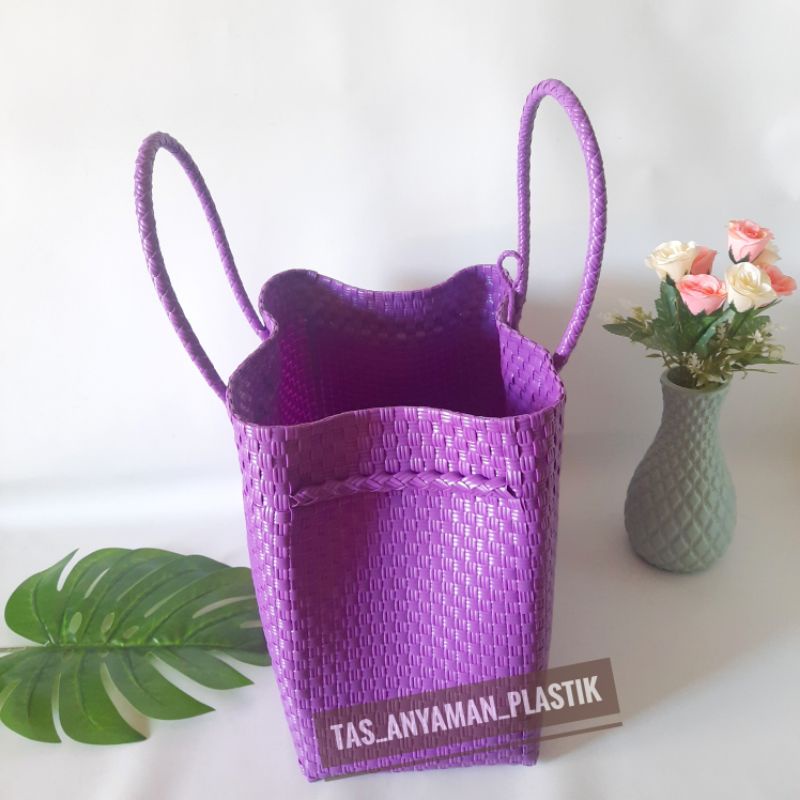 BEST SELLER Tas Wanita Anyaman Plastik Jali Pastel Series Premium Tas Anyaman Souvenir Belanja custom Anyam Plastik Jaly