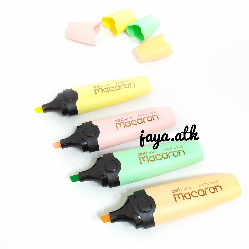 HIGHLIGHTER STABILO PASTEL PENANDA TULISAN WARNA PASTEL SOFT COLOUR DELI U356 PENANDA HALAMAN