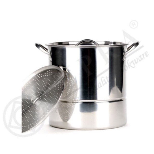 Panci stockpot supra 30QT + kukusan