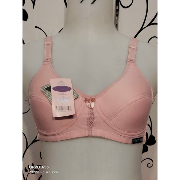 Bh sport bahan katun lycra queeni