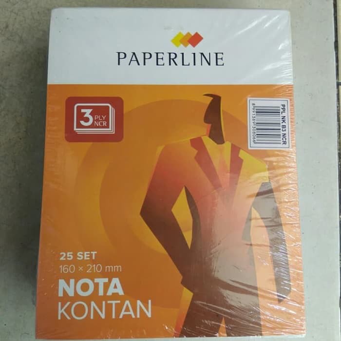 1 buku Nota Kontan PAPERLINE besar B3 NCR 3 ply / Rangkap 3 play