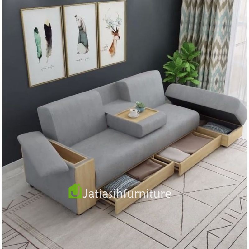 sofa minimalis 2 seater storage