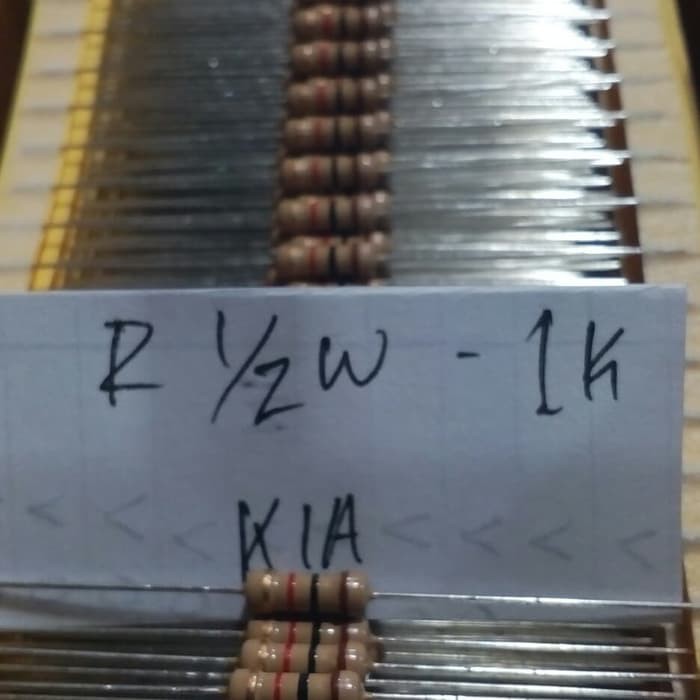 Resistor R ½watt - 1k / 1/2 watt - 1k / 0.5 Watt - 1k Resistors Setengah Watt 1k