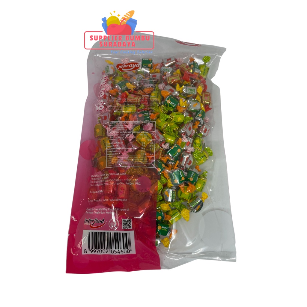 Naraya Xiao Haha Xiaohaha Assorted Candy Permen Buah Aneka Rasa 500g