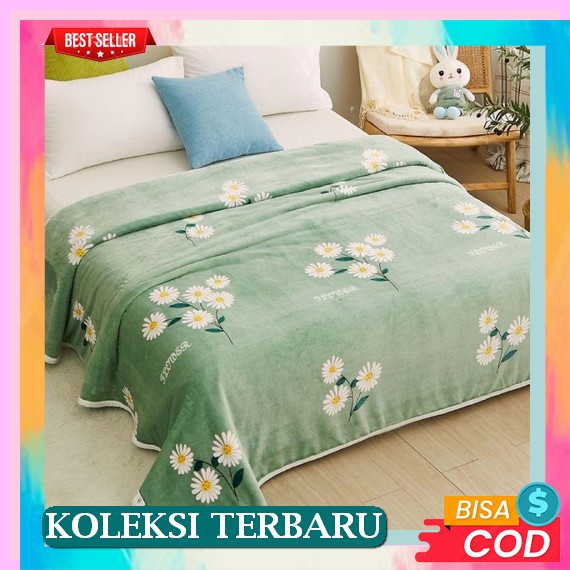 Selimut Bulu Tebal Murah Dewasa Nyaman Halus Aestetic Slimut Import Korean Terbaru Korea Lembut Hang