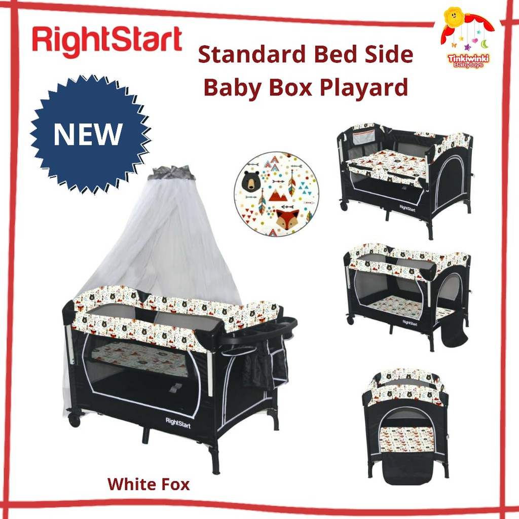 RIGHT START STANDARD bed side baby box Playard