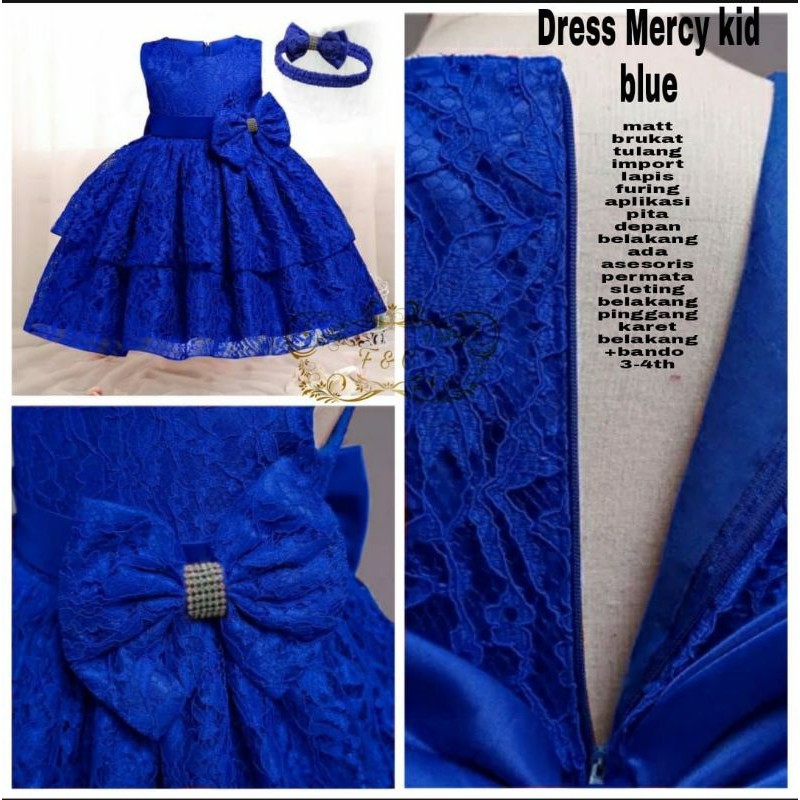 Dress Anak Perempuan / Dress Anak Usia 3-5 Tahun / Dress Mercy