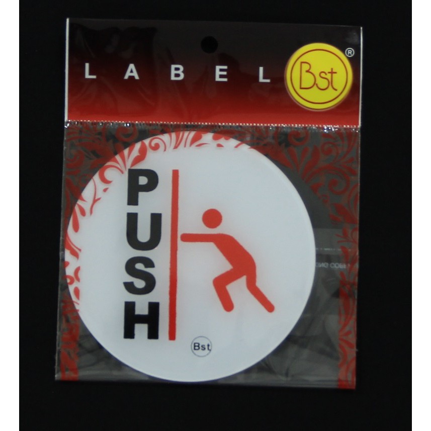 

Label Akrilik Push Pintu Bulat