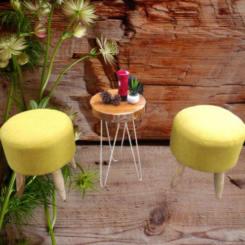 SOFA STOOL / SOFA KOTAK / KURSI STOOL TINGGI 45CM -BULAT