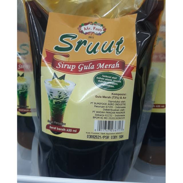 Sirup Gula merah SRUUT berat 620gram