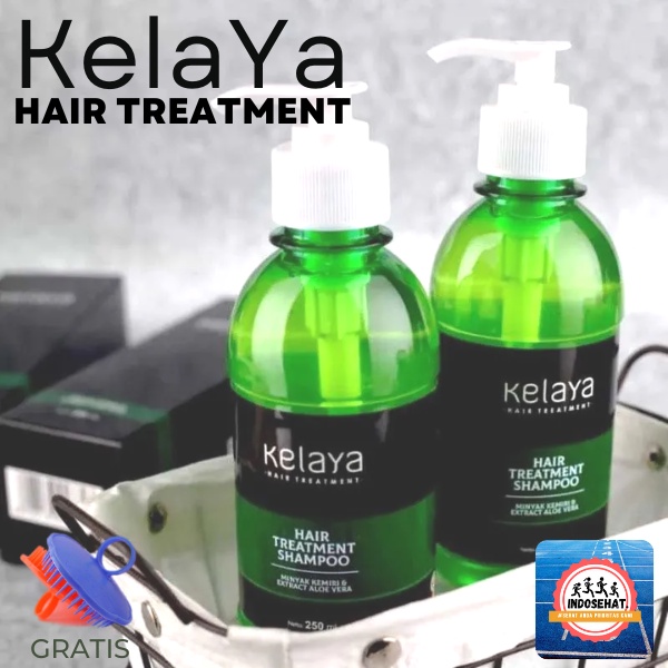 KELAYA Hair Treatment Shampoo - Shampo Perawatan Rambut Rusak Rontok Bercabang Kulit Kepala Ketombe