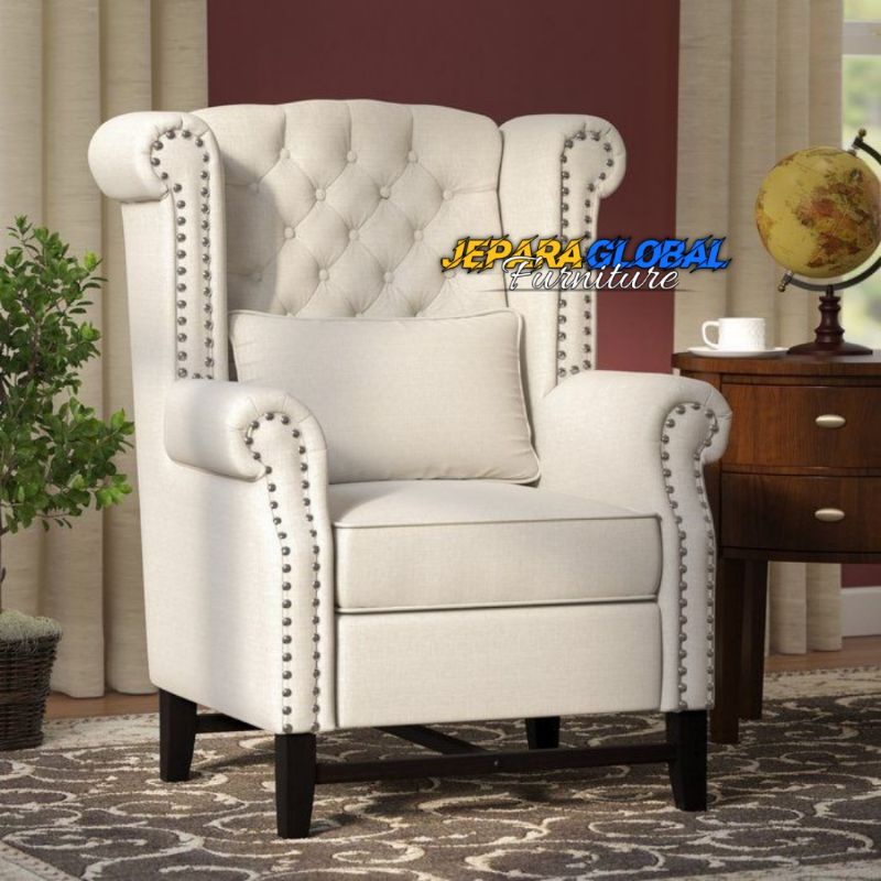 Kursi sofa santai wingchair bantal (sofa tamu,kursi sofa single,sofa duco,kursi sofa terbaru )