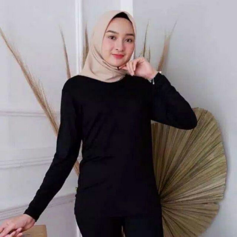 Manset Baju Tangan Panjang Wanita Bahan Spandek Rayon