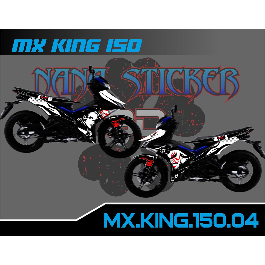 Striping MX KING 150 - Stiker MX KING 150 List Variasi Motor STICKER MX KING CODE 04