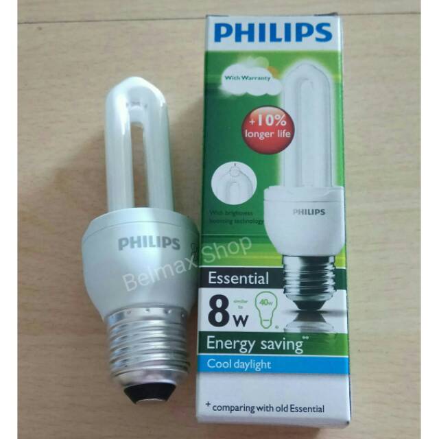 Lampu Philips 8 Watt Essential Cool Daylight
