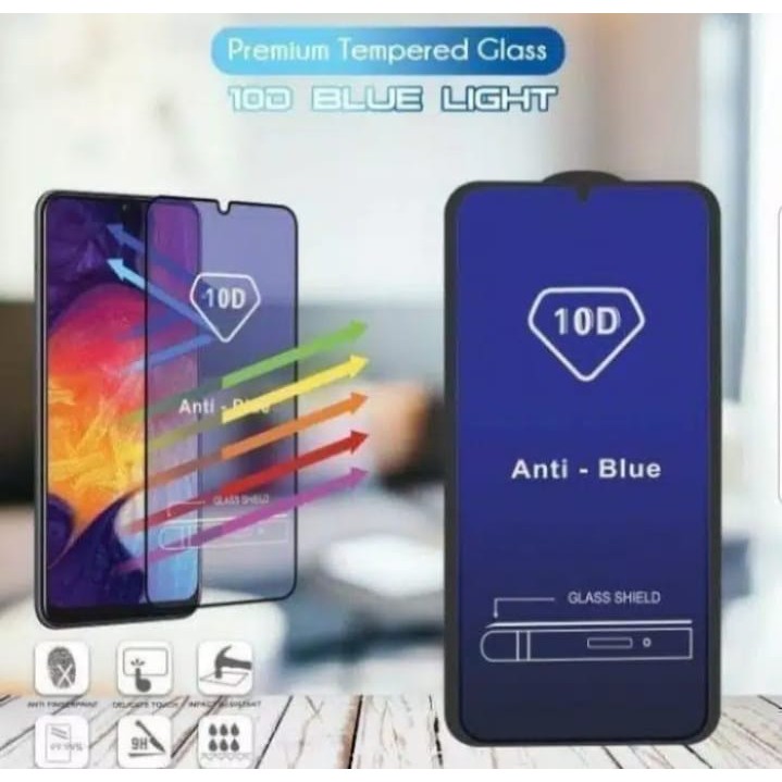 Xiaomi Redmi 9T / Note 5 Pro / Note 10 / Note 10 Pro Tempered Glass Blue Light Anti Radiasi 10D