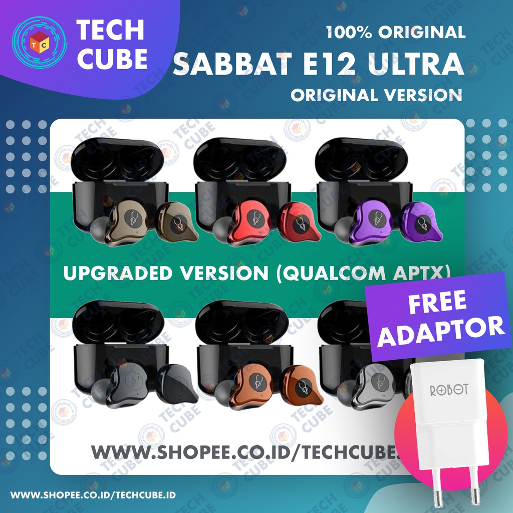 Sabbat E12 ULTRA Qualcomm APTX TWS Bluetooth Headset 5.0