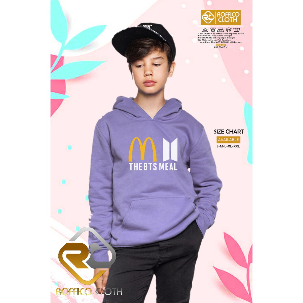 JAKET HOODIE ANAK MCDONALDS mcdonald's BTS MEAL - ROFFICO CLOTH