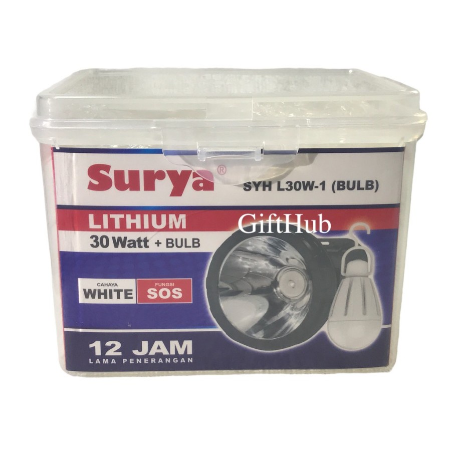SURYA Senter Kepala SYH L30W-1 Head Lamp 30 watt + bulb - Cahaya Putih