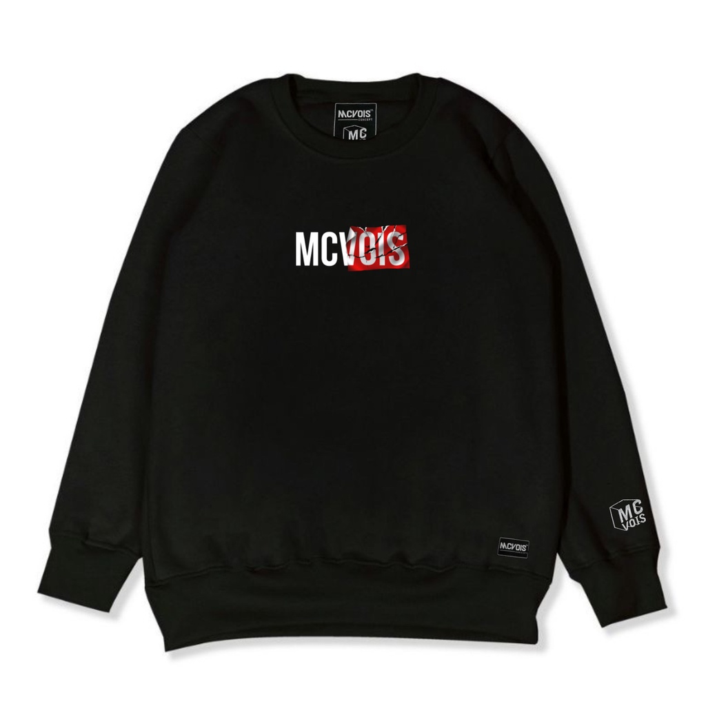 Mcvois Sweater Crewneck Bordir Pria Wanita Mc8 Premium Distro