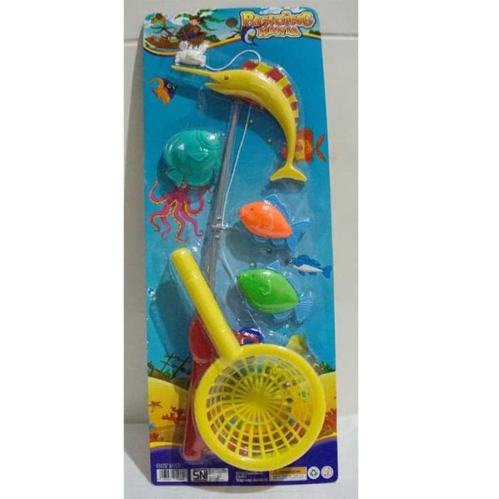 [OCT3117] Mainan Edukasi Anak Pancingan Ikan - Memancing Binatang Laut / Pancing Mania + Serokan Jaring