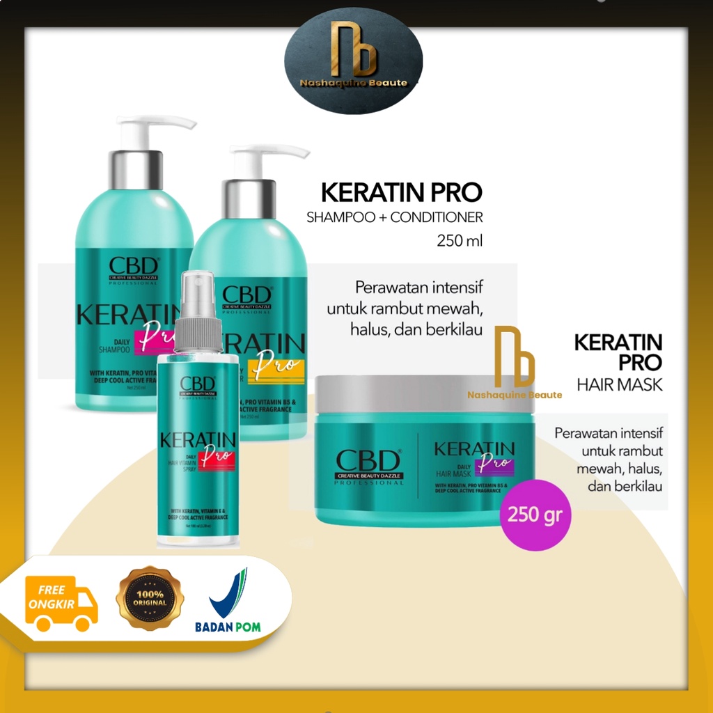 CBD Keratin Pro Hair Mask 250gr - Shampo Conditioner Pro Hair Vittamin