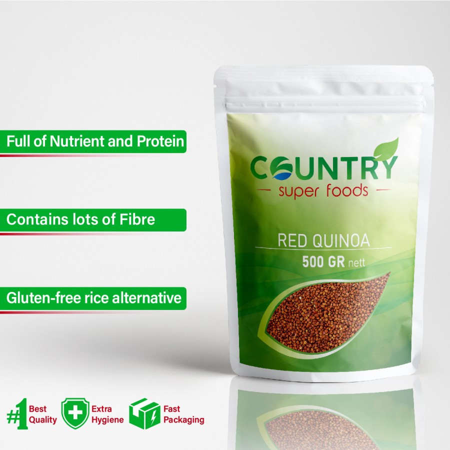 

[ 500 gr ] - Red Quinoa Seeds | Biji Kinoa Merah