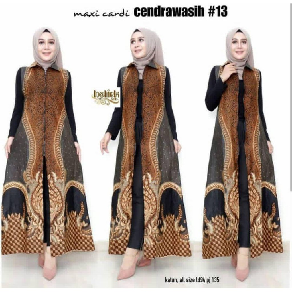 Long Cardy Batik Kekinian Bahan Katun Halus Simpel Elegan Cocok Untuk Segala Acara Harga Murah