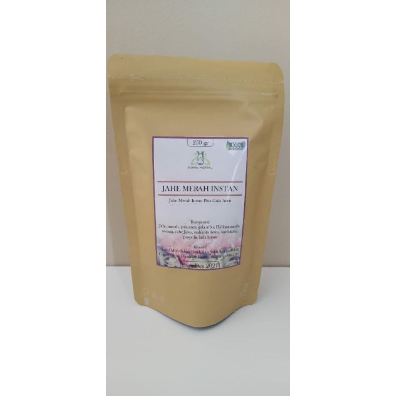 

jahe merah bubuk instan plus gula aren jsr