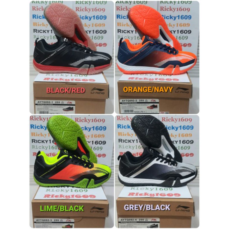 SEPATU BADMINTON LINING SAGA LITE 3 - SEPATU LINING SAGA LITE 3 - ORIGINAL LI-NING MADE IN CHINA
