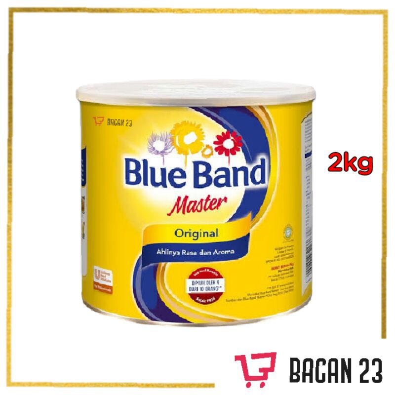 

Mentega Blue Band Master Kaleng 2Kg / Margarine / Bahan Kue / Bacan 23 - Bacan23