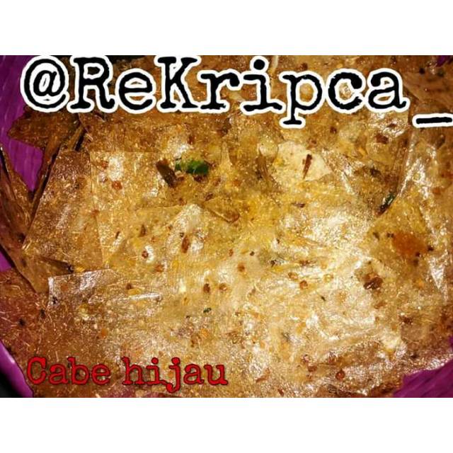 

Kripca ( kripik kaca ) varian rasa cabe hijau