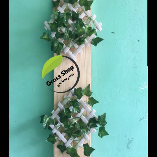 Hiasan dinding/daun rambat+pagar wajik