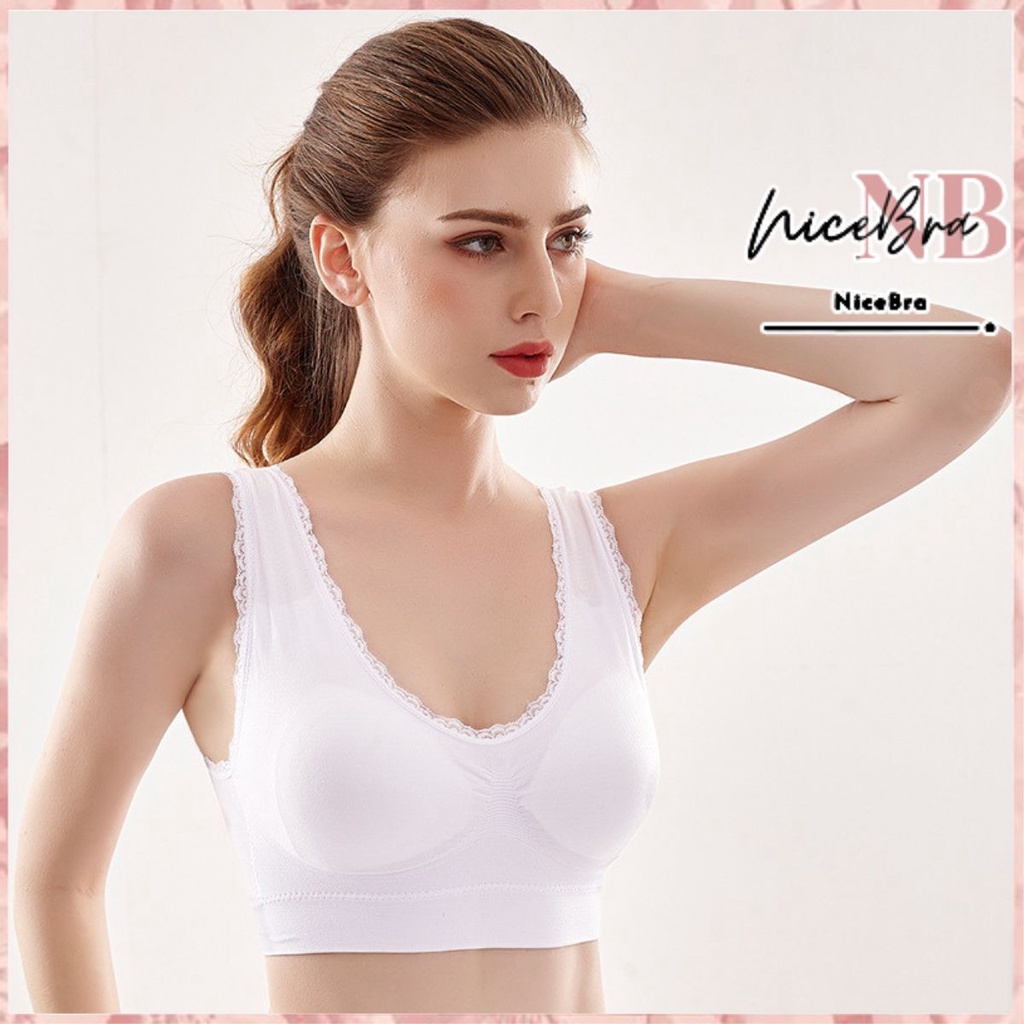 Nicebra Bra Wanita dengan Model Kualitas Tinggi dengan Aksen Renda 1099