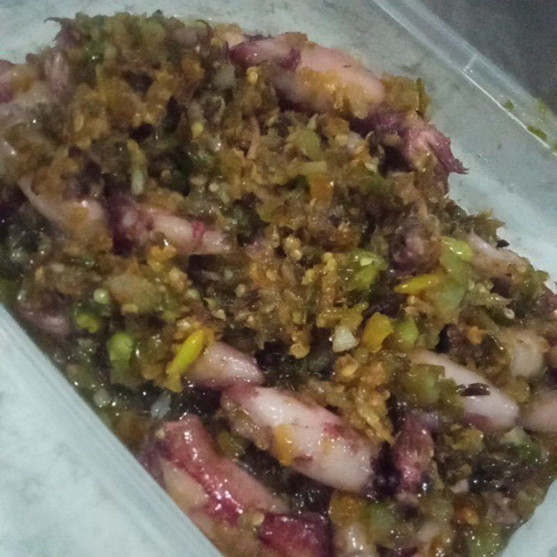 

Sambal Cumi Cabe hijau