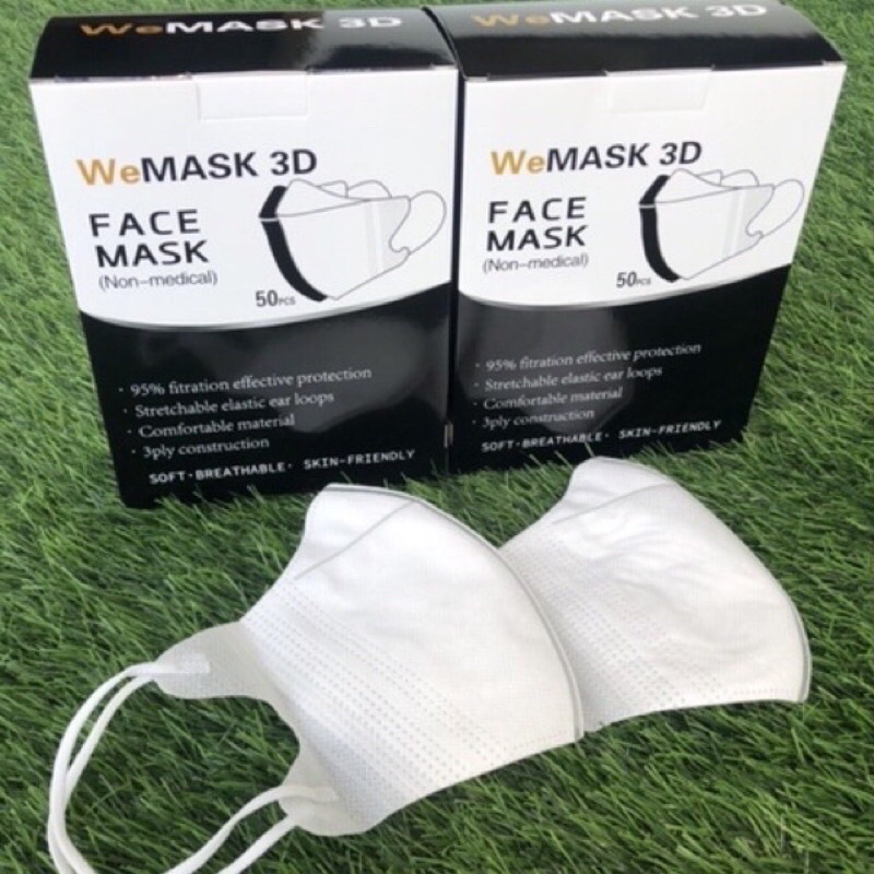 MASKER ALKINDO/WEMASK/MOUSON 3PLY DUCKBILL ISI 50 PCS (MIRIP SENSI)