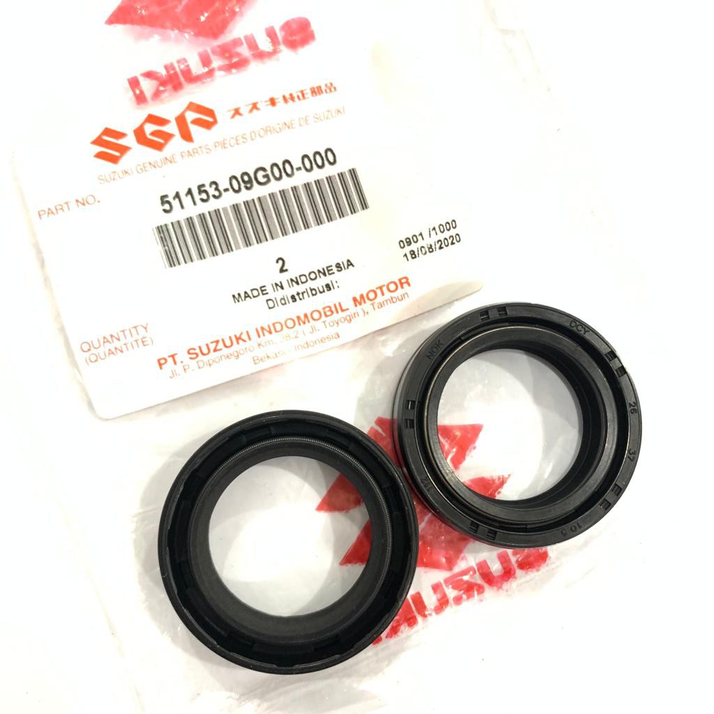 SEAL SIL SHOCK SOK SPIN SATRIA FU SPIN SMASH 51153-09G00 SET ISI 2 SGP