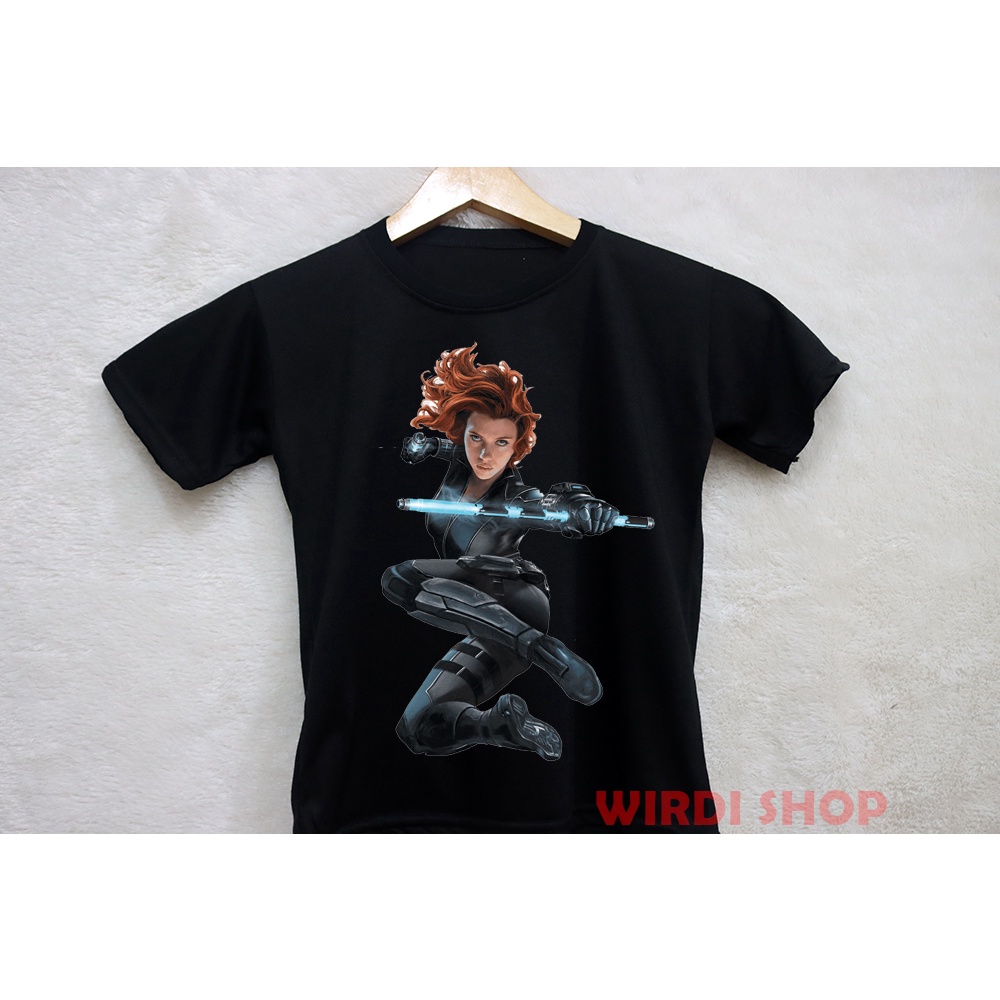 Kaos Anak Anak SABLON BLACK WIDOW