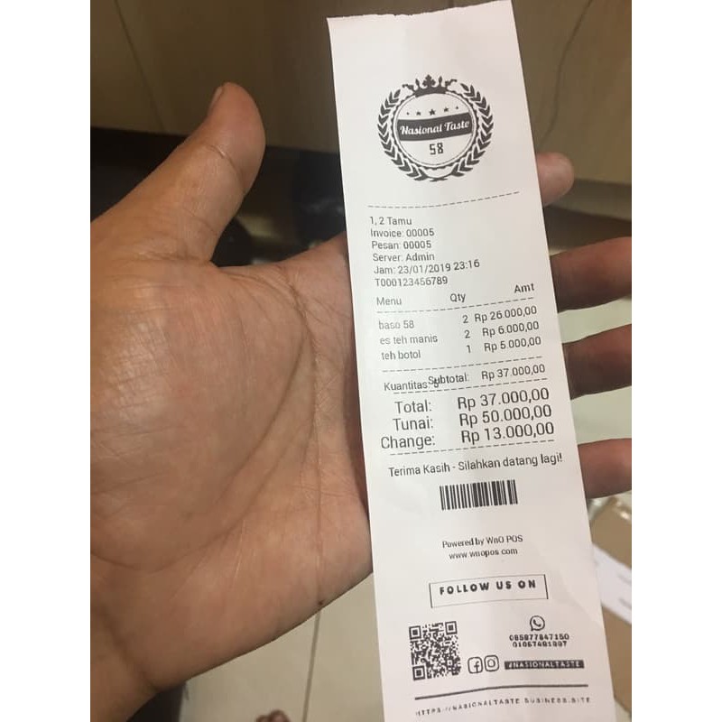 

Termurah Paket Mesin Kasir Android Untuk Restoran - Tanpa Laci Terlaris