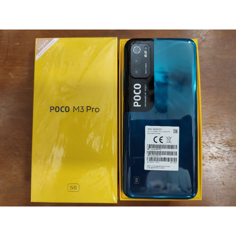 Xiaomi Poco M3pro 5G 6/128 second mulus like new (Grade A) fullset acc ori