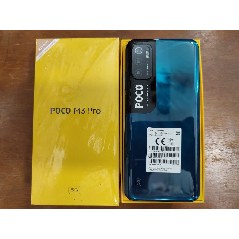 XIAOMI POCO M3 PRO 5G 6/128 SECOND MULUS FULLSET ACC LENGKAP ORIGINAL