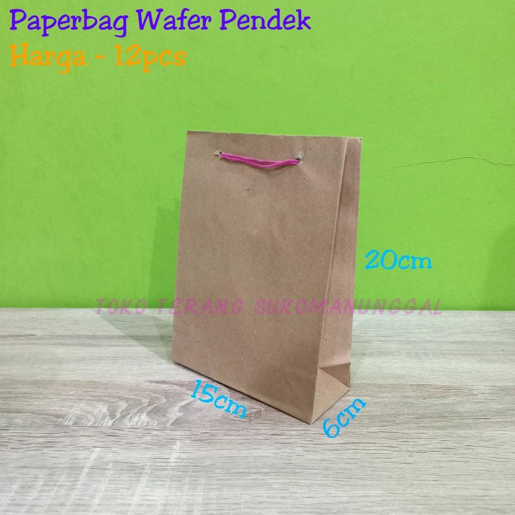 

Isi 12pc Paperbag wafer 15x20 polos lusinan / tas kertas motif batik 15 x 20 / tas kertas batik / paperbag