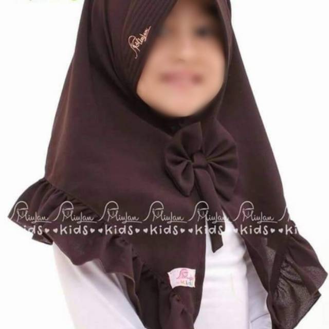 BERGO KIDS / JILBAB KIDS CREPE / KHIMAR KIDS CREPE BEST SELLER ALESIA  MIULAN ( TERBARU &MURAH )