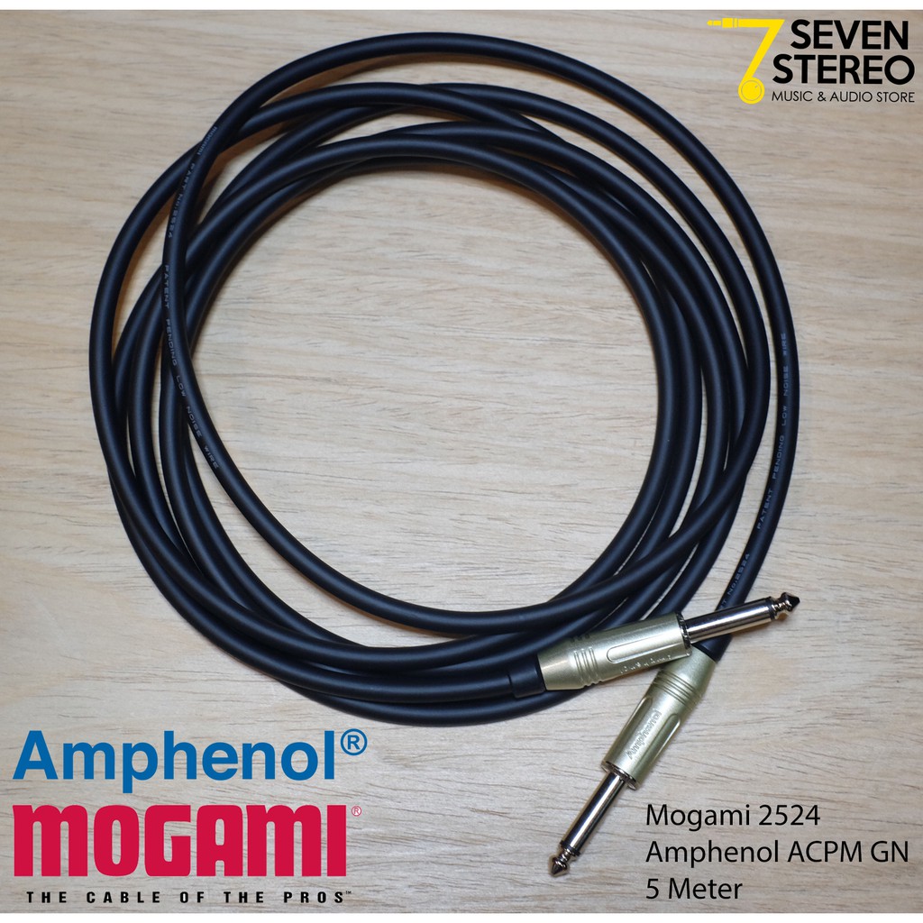 Mogami 2524 Original Japan - Amphenol Plug Intrument Cable 5 Meter