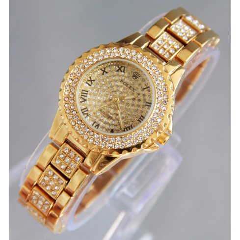 Rolex Wanita | Rolex Diamond Romawi Gold B_SWH
