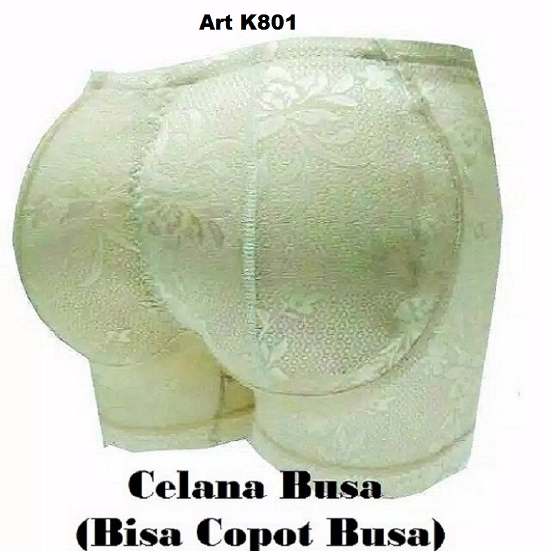 Celana Dalam Busa Renda Pembesar Bokong Segiempat K801 / CD Pantat Palsu Segi4 DM-CB03, K 801, 7655