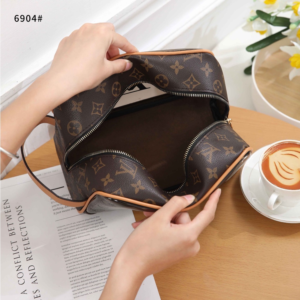 BAG Clear Monogram Pouch HandBag 6904