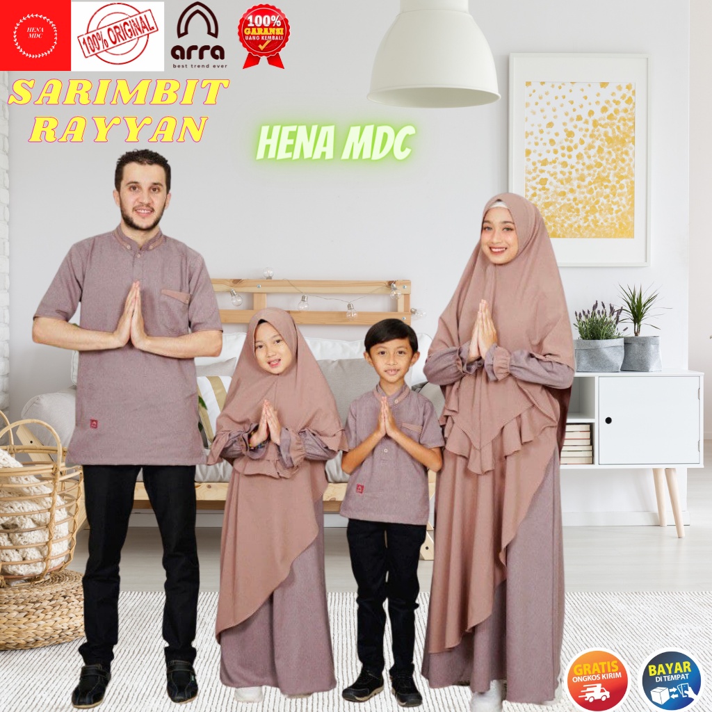 Konveksi Baju Gamis Couple Ayah Ibu Anak Cowok Dan Anak Cewek Gadis Remaja Baju Sarimbit Seragam Kel